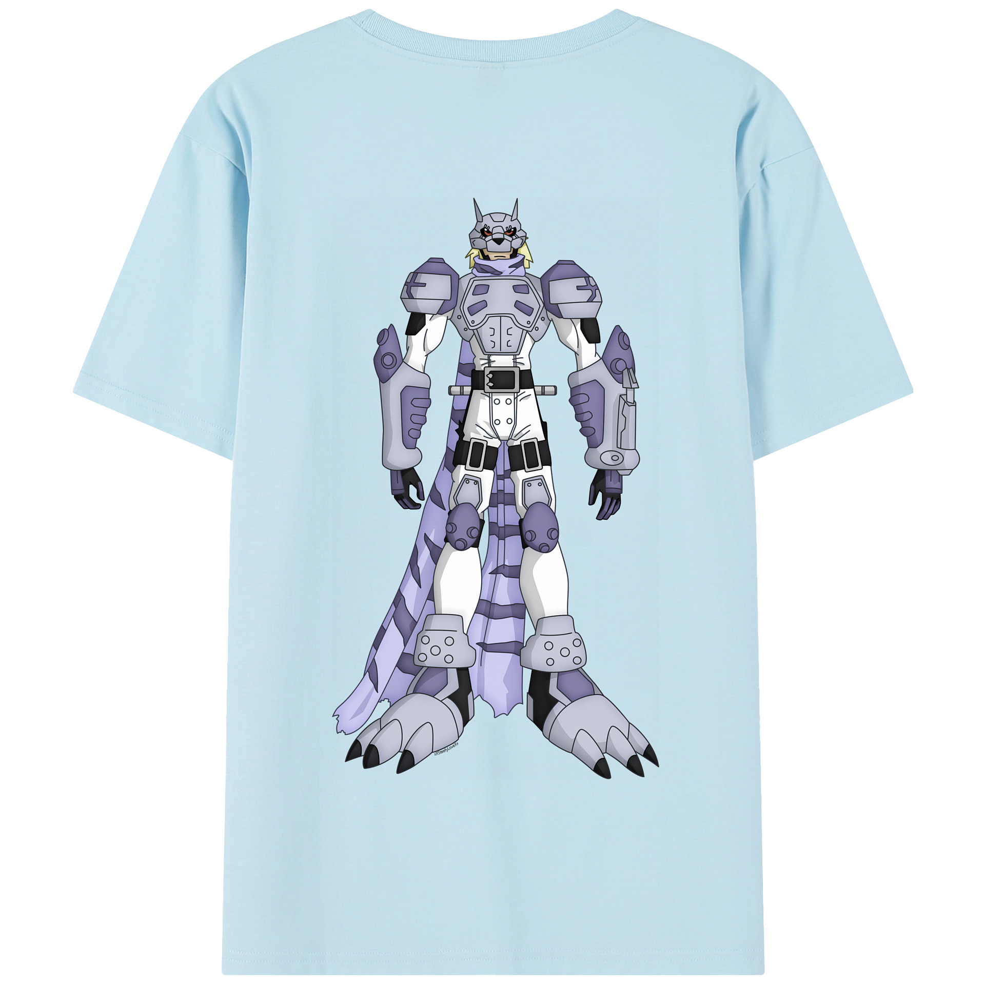 （画像用） Digimon デジタルモンスター/デジモン 綿100％半袖Tシャツ（背面プリント）